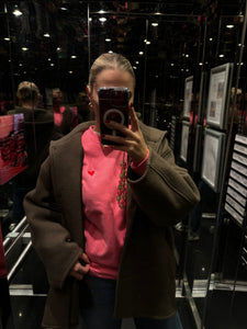 NØNOUC studios Sweater pink with heart