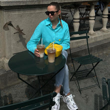 Load image into Gallery viewer, A Blouses Aqua