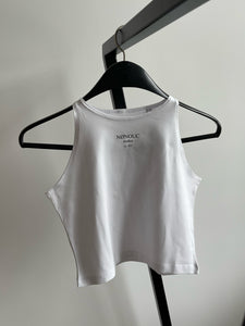 NØNOUC studios white Cropped Top